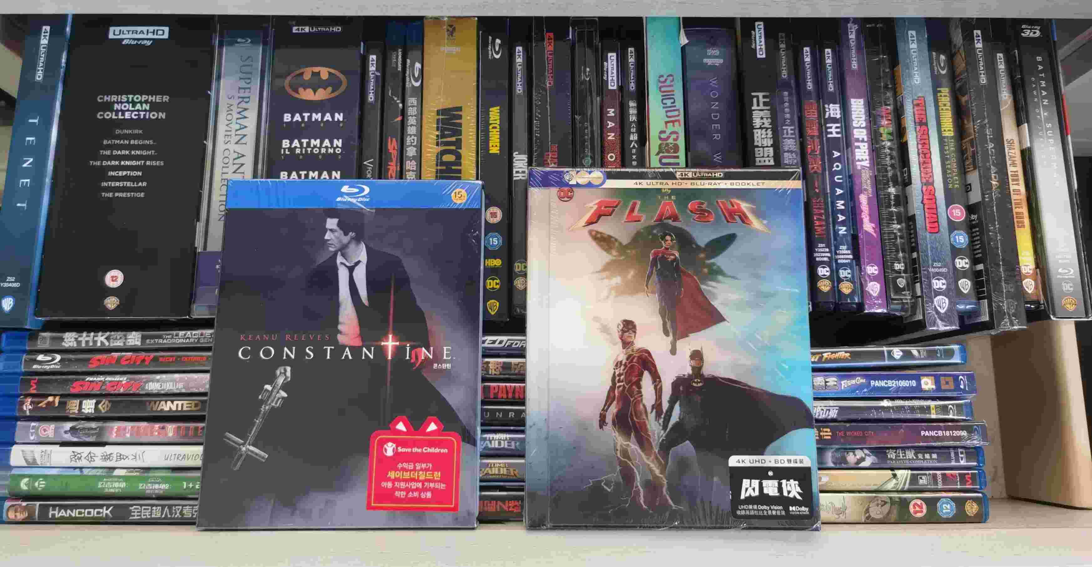 韩版《康斯坦丁》和同期入手的港版《闪电侠》正面